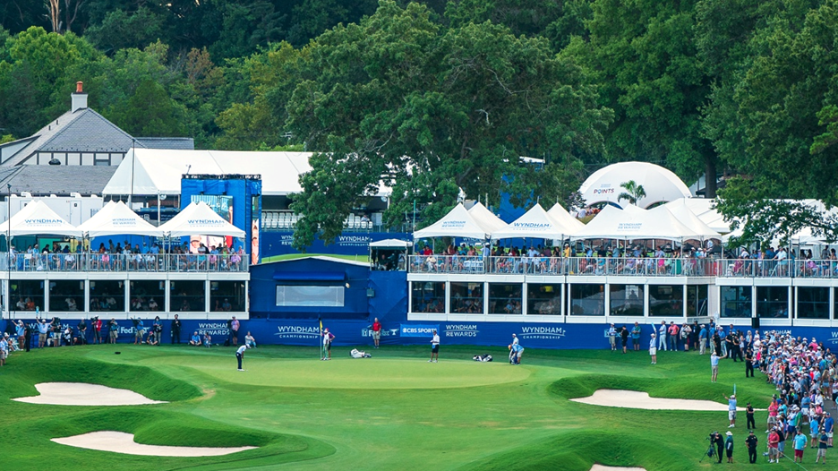 Aerial view of the 84th Annual Wyndham Championship